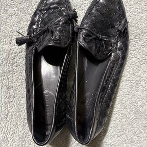 Sesto Meucci Black Woven Loafers for Women